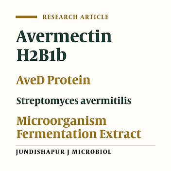 Production of Avermectin B1b From Streptomyces avermitilis 41445 by Batch Submerged Fermentation