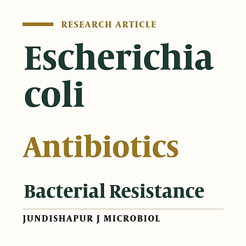 Investigating the Resistance of Escherichia coli Against Some Selected Antimicrobials in Bam