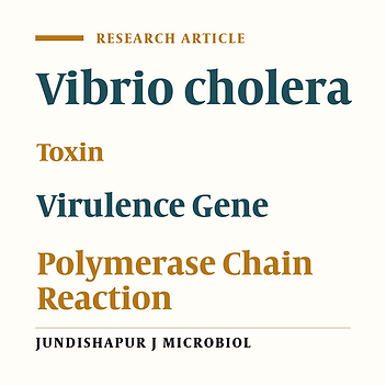 Facile and Rapid Detection of Vibrio cholerae by Multiplex PCR Based on ompU, ctxA, and toxR Genes