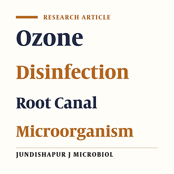 Cover image of the article: Antifungal Efficacy of Aqueous and Gaseous Ozone in Root Canals Infected by Candida albicans