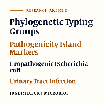 Cover image of the article: Phylogenetic Groups and Pathogenicity Island Markers in Escherichia coli Isolated From Children