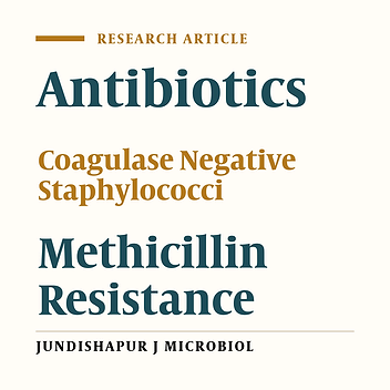 Incidence and Susceptibility Pattern of Methicillin Resistant Coagulase-Negative Staphylococci Isolated From a Tertiary Care Hospital of Pakistan