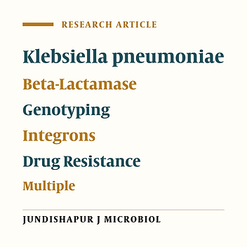 Correlation of Multi-drug Resistance, Integron and blaESBL Gene Carriage With Genetic Fingerprints of Extended-Spectrum β-Lactamase Producing Klebsiella pneumoniae
