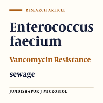 Determination of Vancomycin Resistant Enterococcus faecium Diversity in Tehran Sewage Using Plasmid Profile, Biochemical Fingerprinting and Antibiotic Resistance
