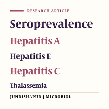 The Seroprevalence of Entrically Transmitted Viral Hepatitis in HCV Infected Thalassemia and Hemophilia Patients in Iran