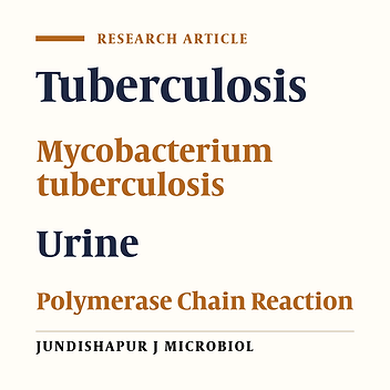 Urine PCR Evaluation to Diagnose Pulmonary Tuberculosis