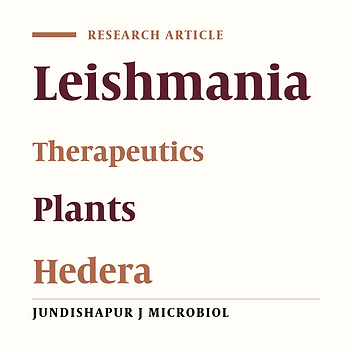 Therapeutic Effect of Hedera helix Alcoholic Extract Against Cutaneous Leishmaniasis Caused by Leishmania major in Balb/c Mice