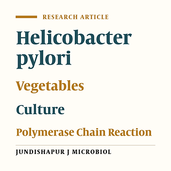Cover image of the article: Detection of Helicobacter pylori in Various Types of Vegetables and Salads