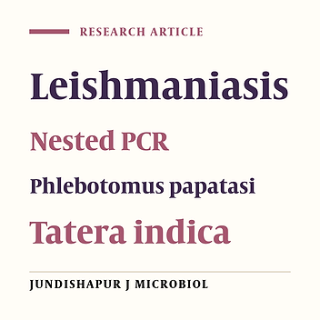 Isolation and Identification of Leishmania Species From Sandflies and Rodents Collected From Roffaye District, Khuzestan Province, Southwest of Iran.