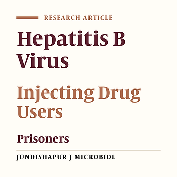 Prevalence and Risk Factors of Hepatitis B Virus Genotype D Amongst Inmates in Alborz Province, Iran: A Cross-Sectional Survey