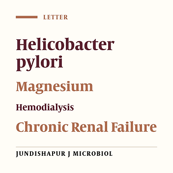Helicobacter pylori and Serum Magnesium Level in Hemodialysis Patients