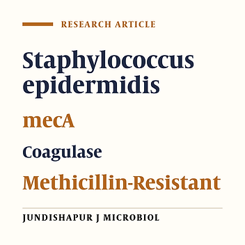 Cover image of the article: Antibiotic Susceptibility and mecA Frequency in Staphylococcus epidermidis, Isolated From Intensive Care Unit Patients