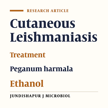 Peganum harmala Aqueous and Ethanol Extracts Effects on Lesions Caused by Leishmania major (MRHO/IR/75/ER) in BALB/c Mice