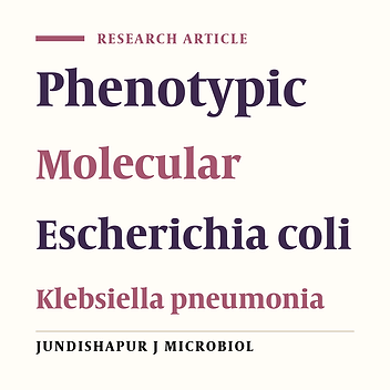 Phenotypic and Molecular Characterization of Extended-Spectrum β-Lactamase Produced by Escherichia coli, and Klebsiellapneumoniae Isolates in an Educational Hospital