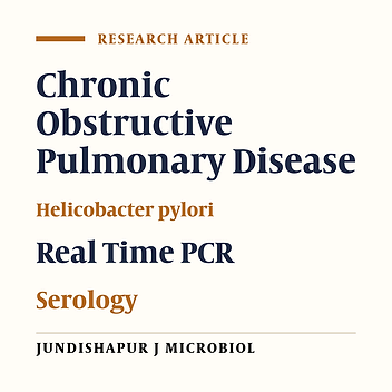 Detection of Helicobacter Pylori in Bronchoalveolar Lavage of Patients With Chronic Obstructive Pulmonary Disease by Real Time Polymerase Chain Reaction