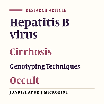 Hepatitis B virus Genotyping Among Patients With Cirrhosis