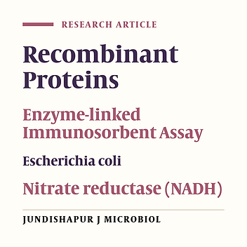 Cover image of the article: Construction of a Synthetically Engineered nirB Promoter for Expression of Recombinant Protein in Escherichia coli