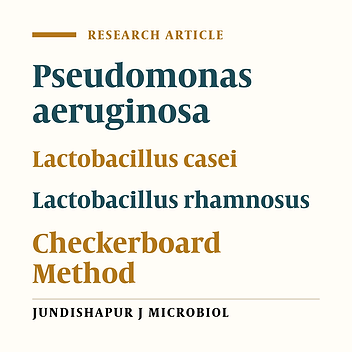 Evaluation of Synergistic Interactions Between Cell-Free Supernatant of Lactobacillus Strains and Amikacin and Genetamicin Against Pseudomonas aeruginosa