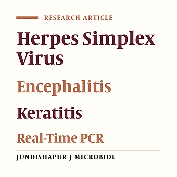 Diagnosing of Herpes Simplex Virus Infections in Suspected Patients Using Real-Time PCR