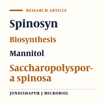 A New Medium for Improving Spinosad Production by Saccharopolyspora spinosa