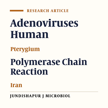 human adenoviruses role in ophthalmic pterygium formation