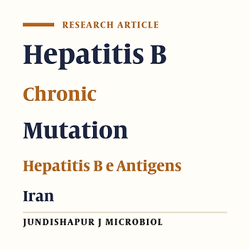 Correlation Between Hepatitis B G1896A Precore Mutations and HBeAg in Chronic HBV Patients
