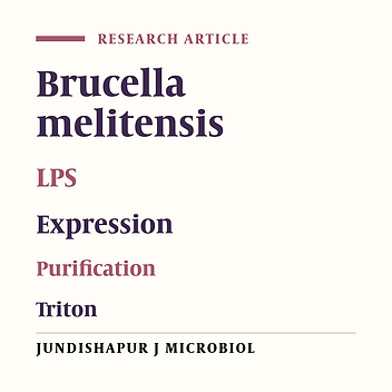 Optimization and Efficient Purification in Production of Brucella melitensis Recombinant HSP and TF Proteins With Low Endotoxin Contents