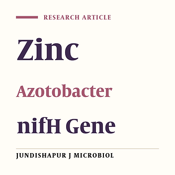Cover image of the article: Morphological, Biochemical and Molecular Characterization of Twelve Nitrogen-Fixing Bacteria and Their Response to Various Zinc Concentration