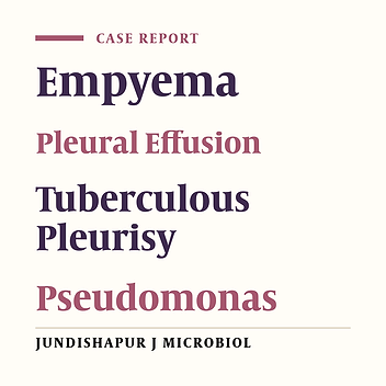 Cover image of the article: Empyema Caused by Pseudomonas luteola: A Case Report