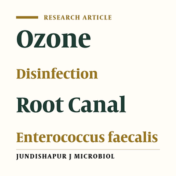 Antibacterial Efficacy of Aqueous Ozone in Root Canals Infected by Enterococcus faecalis