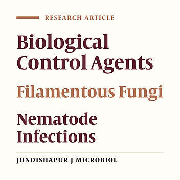 Cover image of the article: Biological Control of the Nematode Infective larvae of Trichostrongylidae Family With Filamentous Fungi