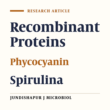 Cloning and Expression of Beta Subunit Gene of Phycocyanin From Spirulina platensis in Escherichia coli