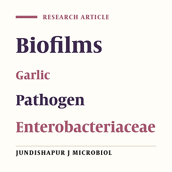 The Effects of Allium sativum Extracts on Biofilm Formation and Activities of Six Pathogenic Bacteria