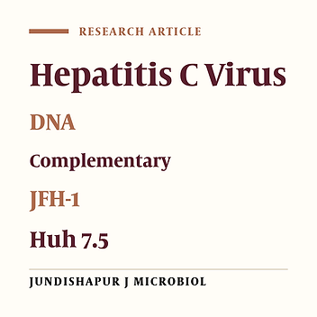 Viral Load Analysis of Hepatitis C Virus in Huh7.5 Cell Culture System