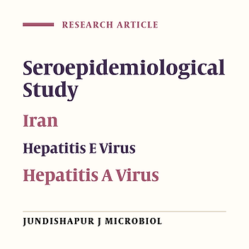 Seroprevalence of Hepatitis A and E Virus Infections Among Healthy Population in Shiraz, Southern Iran