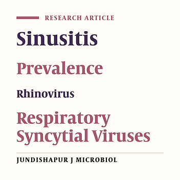 Cover image of the article: Prevalence of Rhinovirus and Respiratory Syncytial Virus Among Patients With Chronic Rhinosinusitis