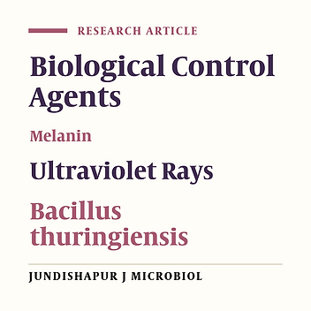 An Ultra-Violet Tolerant Wild-Type Strain of Melanin-Producing Bacillus thuringiensis