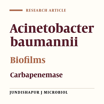 Cover image of the article: Molecular Detection of Class-D OXA Carbapenemase Genes in Biofilm and Non-Biofilm Forming Clinical Isolates of Acinetobacter baumannii