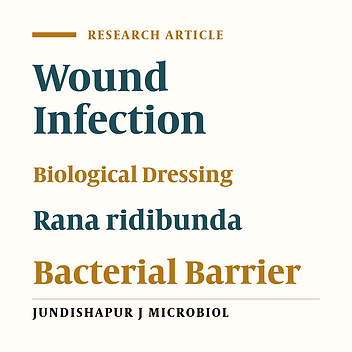 Evaluation of Antimicrobial and Healing Activities of Frog Skin on Guinea Pigs Wounds