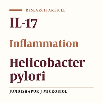 Association Between IL-17, IL-8 and IL-18 Expression in Peripheral Blood and Helicobacter Pylori Infection in Mongolian Gerbils