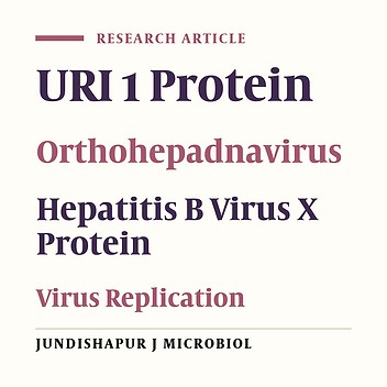 RPB5-Mediating Protein Suppresses Hepatitis B Virus (HBV) Transcription and Replication by Counteracting the Transcriptional Activation of Hepatitis B virus X Protein in HBV Replication Mouse Model