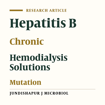 Molecular Characterization of Pre-Core/Core and S Region of Hepatitis B Virus in Hemodialysis Patients With Occult Hepatitis B Infection