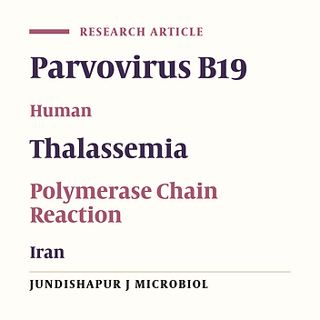 Detection of Parvovirus B19 Infection in Thalasemic Patients in Isfahan Province, Iran