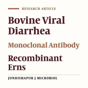Production of Monoclonal Antibody Against Recombinant Polypeptide From the Erns Coding Region of the Bovine Viral Diarrhea Virus