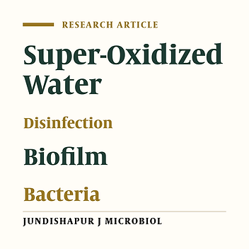 Antibacterial Efficacy of Super-Oxidized Water on Enterococcus faecalis Biofilms in Root Canal