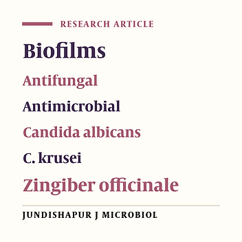 Survey of the Antibiofilm and Antimicrobial Effects of Zingiber officinale (in Vitro Study)