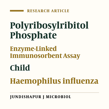 Development and Optimization of a Homemade ELISA Kit for Detection of Antibodies Against Haemophilus influenzae Type b