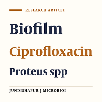 The Ciprofloxacin Impact on Biofilm Formation by Proteus Mirabilis and  P. Vulgaris Strains