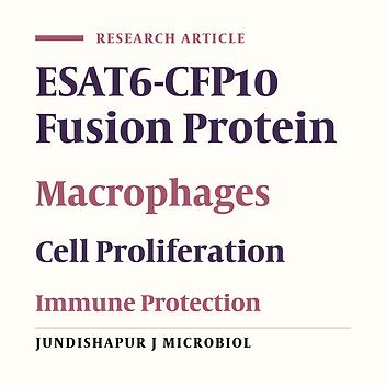 Effects of Mycobacterium tuberculosis ESAT6-CFP10 Protein on Cell Viability and Production of Nitric Oxide in Alveolar Macrophages