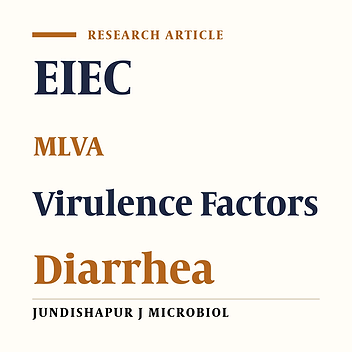 Virulence Gene Profile and Multilocus Variable-Number Tandem-Repeat Analysis (MLVA) of Enteroinvasive Escherichia coli (EIEC) Isolates From Patients With Diarrhea in Kerman, Iran